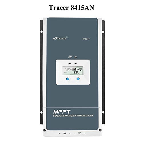 EPEVER® 80A MPPT Regulador de carga solar Serie Tracer AN con 12V/24V/36v/48v Auto Max 150V 3000W Entrada Negativo Regulador solar a tierra apto para batería de gel sellado de plomo-ácido AGM (80A) Cover