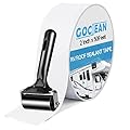 Gociean RV Roof Tape White with Rubber Roller, Upgraded 2 Inch X 50 Feet RV Roof Sealant Tape for Camper Roof Sealant, Boat, Truck, Trailer Roof Leaks, UV Resistant & Weatherproof