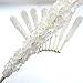 Classic Rock Candy Sticks, Sugar Rock Crystal Lollipops, Individually Wrapped (Pack of 12, Clear White)