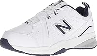New Balance Men's 608 V5 Casual Comfort Cross Trainer, White/Navy, 11.5 X-Wide