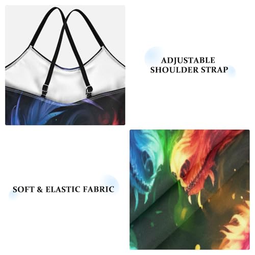 Blue Red Dragon Girls One Piece Swimsuit Beach Swimwear Size 3-10 Years3