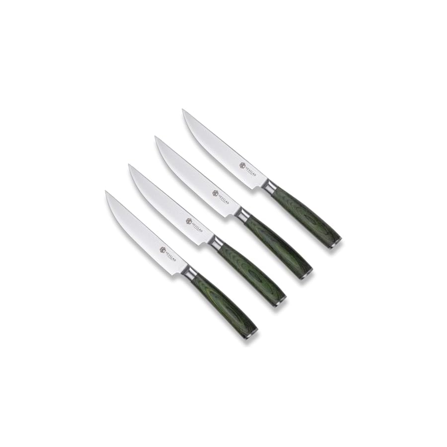 HexClad-Steak-Knife-Set-4-Pieces-Damascus-Stainless-Steel-Blades-Full-Tang-Construction-Pakkawood-Handles HexClad Steak Knife Set, 4-Pieces Damascus Stainless Steel Blades, Full Tang Construction, Pakkawood Handles