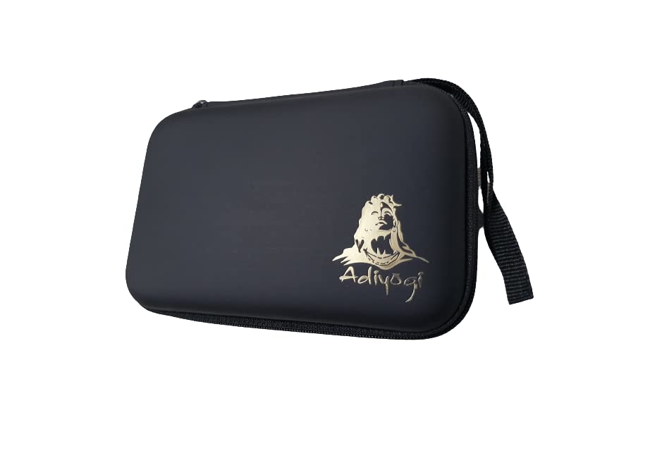 FRNDZMART Hard Disk Drive Case | Portable WD Shockproof Hard Disk Pouch | Water Proof & Shock Proof External Hard Disk Case for Seagate, Toshiba, WD, Sony, Transcend 2.5 inch (Black,Adiyogi)