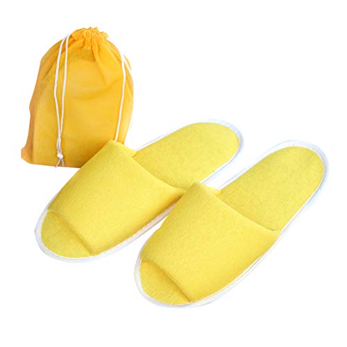 Homyl Portátil De 4 Pares Deslizadores Descartáveis ​​do Quarto De Hóspedes Do Deslizador Portátil P