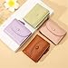 DLOULP Modern Zippers Closure Card Case for Women Compact Size Practical PU Leather Fashion Accessory Women's Zippers Card Case