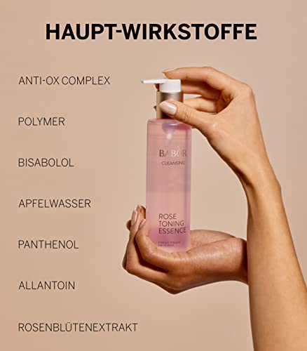 BABOR CLEANSING Rose Toning Essence für jede Haut, Tonisierendes und beruhigendes Gesichtswasser, Rosenduft, Ohne… - Image 4