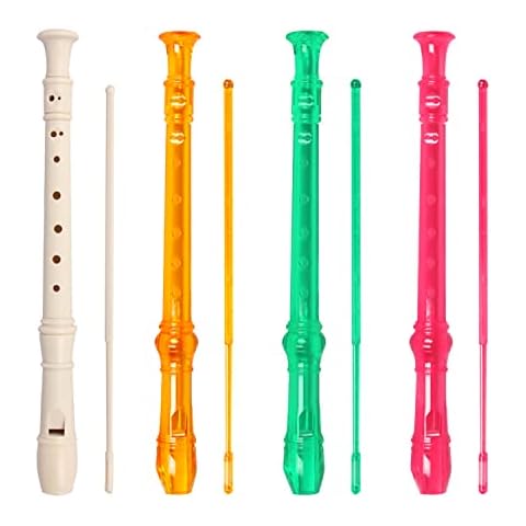 Flauta dulce PFLYPF para principiantes con digitación alemana y funda (Rosa) Cover