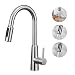 Produktbild Tohlar 3 Wege Armatur Küche Ausziehbar, 360° Drehbar Wasserhahn Küche Edelstahl, 3 in 1 Trinkwasserhahn für Wasserfilter, Edelstahl Gebürstet