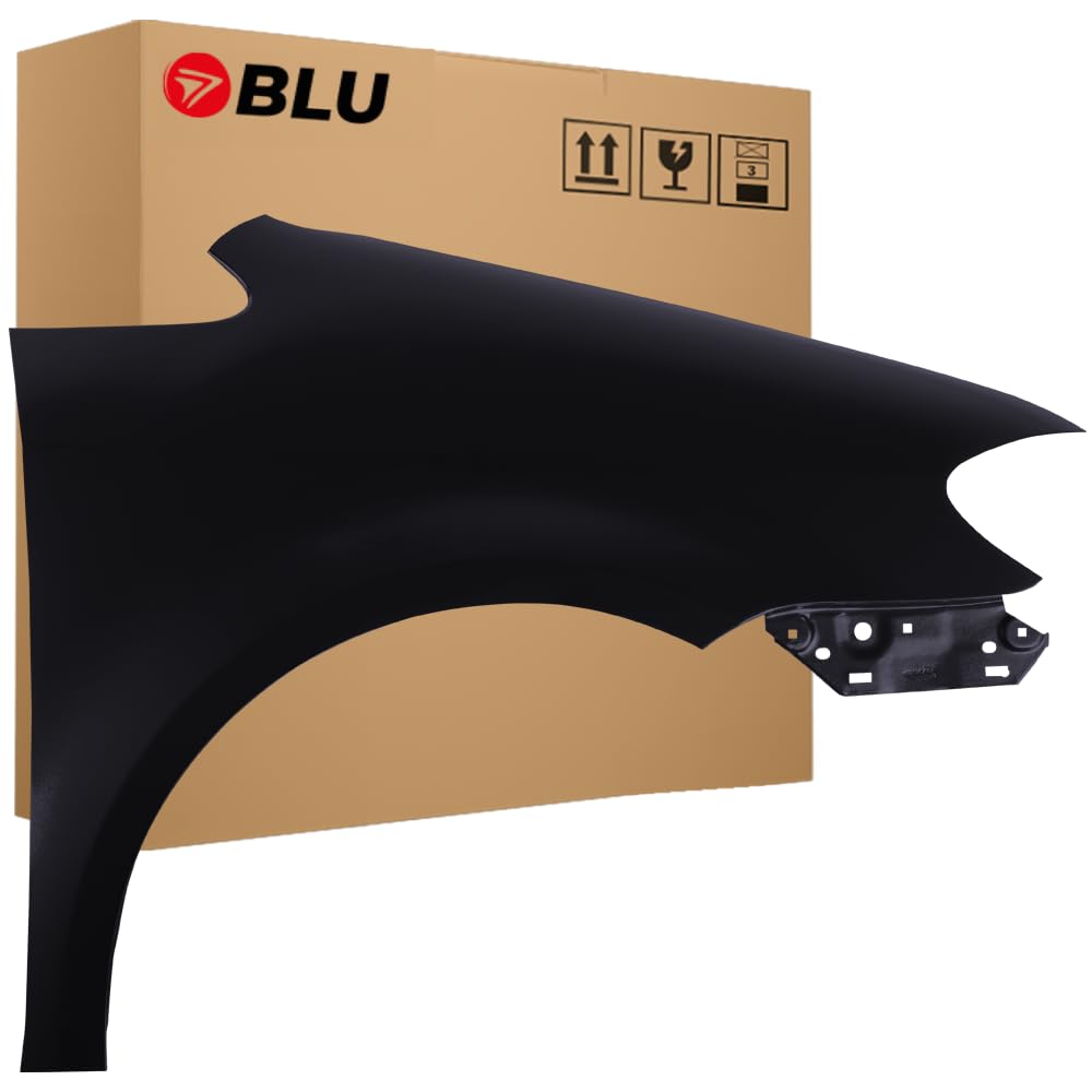 BLU Kotflügel Passend für Volkswagen Touran 1T2 LC9X Rechts Schwarz | 2007-2010 | Vorderseite Vorne | Lackiert | Einbaufertig