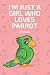 Produktbild I'm Just a Girl Who Loves Parrot Notebook: Journal Gift Convenient size 6'' x 9'' 120 Page