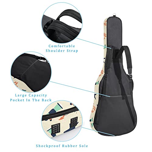 Étui de protection rembourré pour guitare classique acoustique Motif baleine, Multicolore 01., 42.9×16.9×4.7 in… - Les Beatles, Paul McCartney, John Lennon, RIngo Starr, George Harrison Étui de protection rembourré pour guitare classique acoustique Motif baleine, Multicolore 01., 42.9x16.9x4.7 in… – Image 4