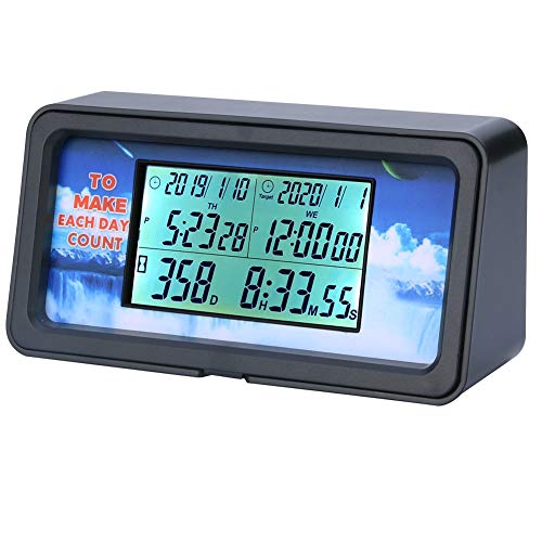 SEARON Backlit 1,999 Day Countdown Time Clock Count Up Days Calendar for Wedding