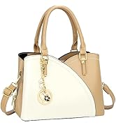 KKXIU Triple Compartments Purses and Handbags for Women Fashion Ladies Satchel Shoulder Top Handl...