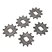 Funien Electric Scooter Engine Chain Wheel, 5pcs 420 Steel Sprocket 12x17mm Inner Diameter Motor Wheel, Stable Performance, MY1020 High Speed Motor (11T)