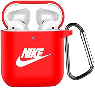 MagicSkin Compatible for AirPods Case with Keychain Soft Silicone Shockproof Case Cover