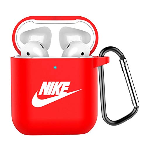MagicSkin Compatible for AirPods Case with Keychain Soft Silicone Shockproof Case Cover