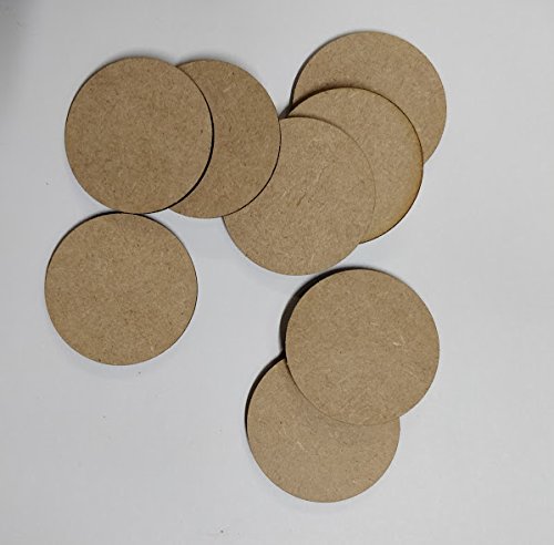 Circulo De Madera Mdf De 3mm 5cm 50 Piezas Con Orificio | Meses Sin Interés