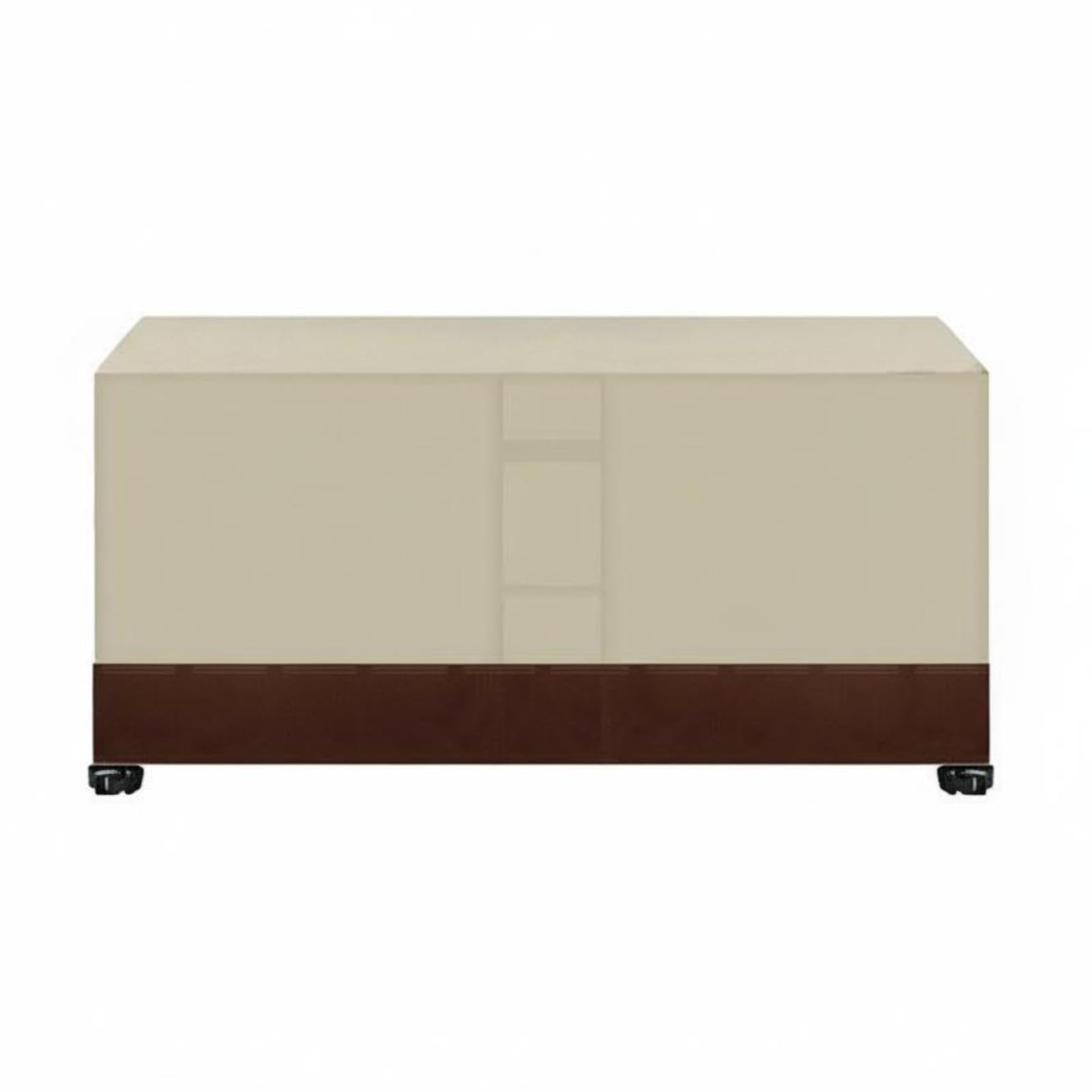 Full Cover Pool Table Cover Oxford Cloth Furniture Protector Floor-Length Household Protection Khaki Coffee-image-27