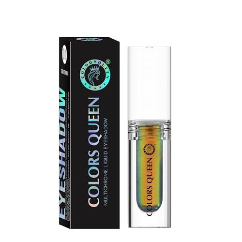 Image of Colors Queen Multichrome Liquid Eyeshadow | Long Wearing & Highly Pigmented Eyeshadow with Metallic Finish | Transfer Proof & Smudge Proof Liquid Eye Shadow for Eye Makeup (04 - Fire Fly)