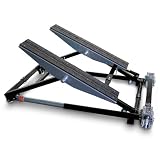BITUXX Kipphebebühne Mobile Werkstatt Hebebühne Wagenheber Kurzhub PKW Lift bis 2000 kg 2T Schwarz