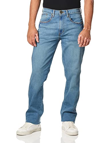 Pantalones, Watch Wrangler, Jeans para Hombre, Pantalón Vaquero, Slim Fit, Ropa Casual Caballero, Color Azul, Talla 38