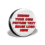 Custom Spare Tire Covers, Personalized Design Your Own Photo Text Universal Wheel Tire Protectors...