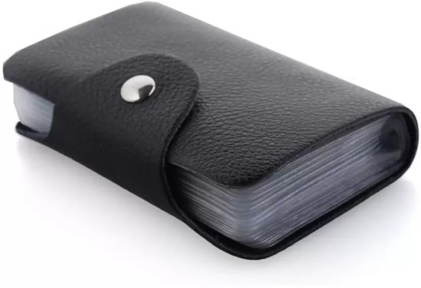 Image of PVC Card Holder Wallet - Slim, Durable Card Organizer - Lightweight & Practical Design