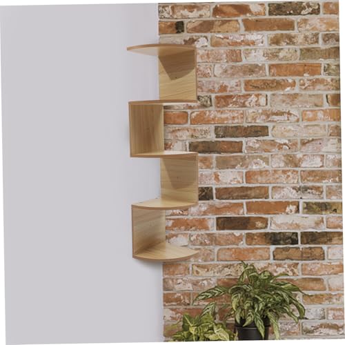 Étagère murale en bois synthétique à 5 niveaux avec support de rangement moderne - 3