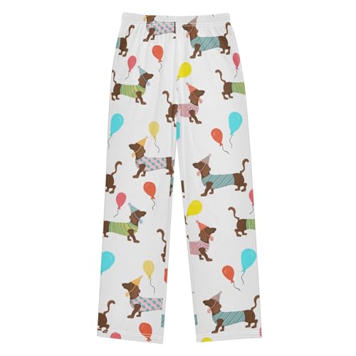 Boys' Pants Dachshund Dogs with Balloon Long Bottoms Jogger Pants Elastic Waist Trousers with Pockets S-XL