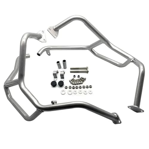 Garniture protection haut moteur f800gs en acier argenté premium