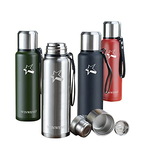WINWEND Edelstahl Thermosflasche - Thermoskanne 500ml Cover