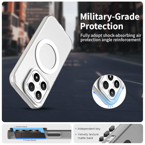 Image of for Xiaomi 17 Case Magnetic Case Anti Drop Hybrid Phone Back Cover - White