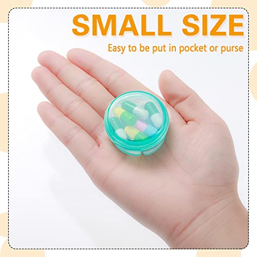6 Packs Small Pill Organizer Box, Travel Pill Container Portable Daily Mini Pill Case Holder For Pocket Purse Briefcase Travel Pills Medicine Cod Liver Oil Storage Box(Fresh Color) #TOP2