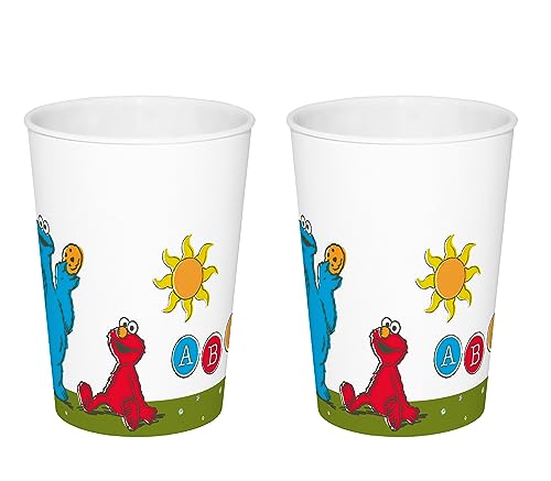 infinite by GEDA LABELS Juego de 2 vasos de Barrio Sésamo Vintage Kids PP