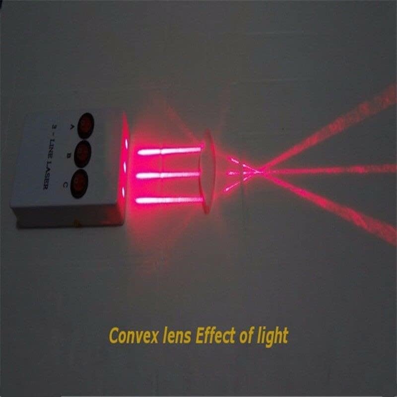Generic Southst Optics Triangular Light Prisma Convex Lens Acrylic Plastic Science Test Tools Physical Optical Experiment Set Concave Lens