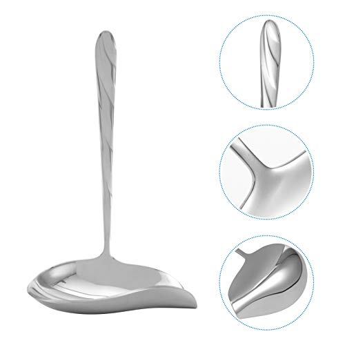 Hemoton Sauce Ladle Stainless Steel Saucier Drizzle Spoons With Spout Decorating Spoons Drawing Spoons For Precision Drawing Plates Decorating #TOP5