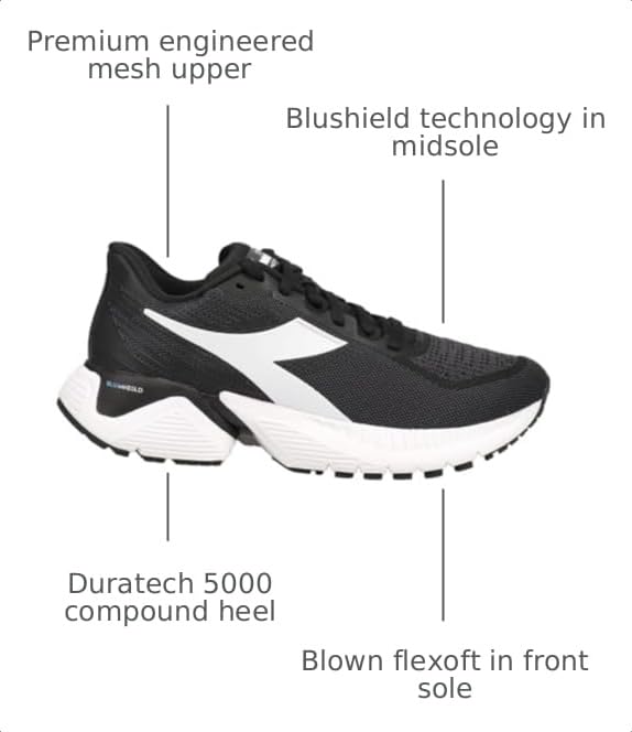 Image of Diadora Mens Mythos Blushield Vigore Running Sneakers Shoes