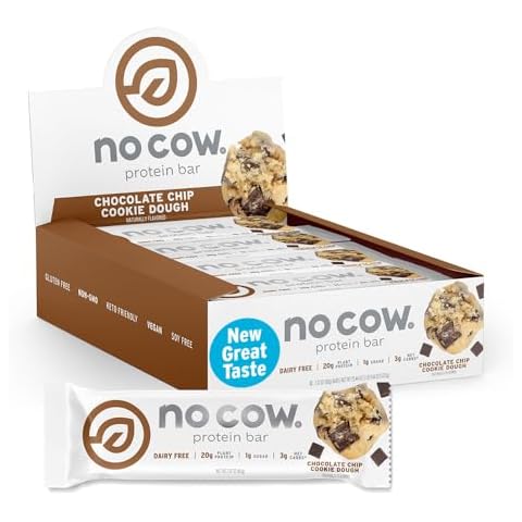 No Cow High Protein Bars, Chocolate Chip Cookie Dough Cover