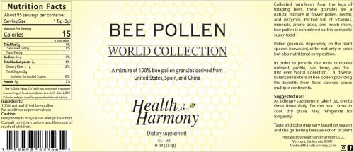 Health And Harmony Bee Pollen World Collection (4.5Oz) #TOP4