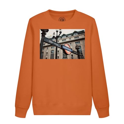 Sweat Londres enfant métro pull col rond motif underground britannique