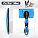 KYHSC Dog Grooming Kit - Deshedding Dog Brush, Self Cleaning Slicker Brush, Bath Brush and Comb, Suitable for Hair Removal and Bathing of Dogs & Cats (Blue Black, 2PCS)