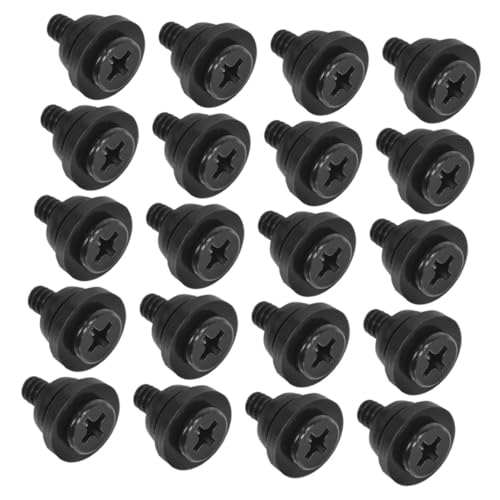 Healifty 20pcs Pc Hard Drive Mounting Screws Shock Absorption for 3.5-inch, Computer Screw Kit for Desktop Storage Installation and Replacement