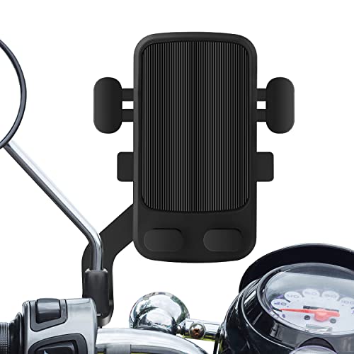 MYCARBON Supporto Cellulare Moto Specchietto 360° Maniglia in Metallo Porta Telefoni tra 4,7