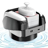 Catolsss 2 in 1 Automatische Kartenmischer und Dealer mit großer Akkulaufzeit – Kartenmischmaschine Elektrische um 360°/180°Deal, Lässt für 1-8 Spieler für UNO, Blackjack, Texas Hold’em