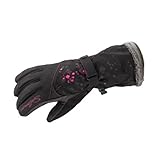 Fermeture Velcro au poignet SALOMON Tactile CS Gants pour Femme X-Small Multicolore - Noir/Rose