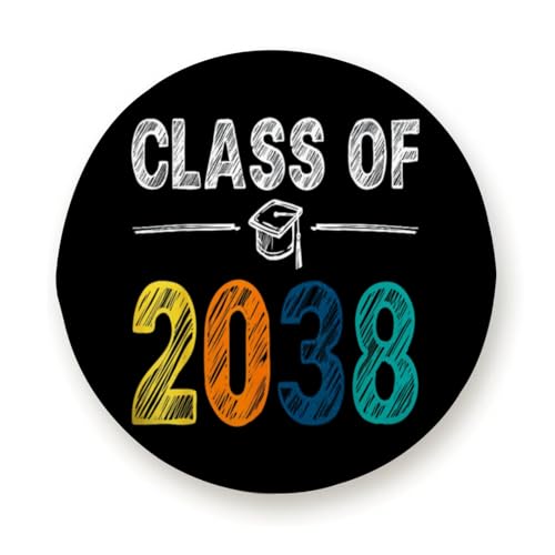 Class of 2038 Grow with Me Kindergarten to Senior Countdown for Truck SUV Trailer Camping RV Universal Tire Covers 15 inch