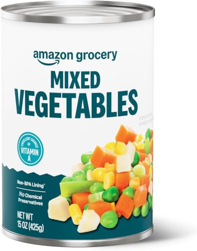 Image of Amazon Grocery, Canned Mixed Vegetables, 15 Oz (Pack of 6)