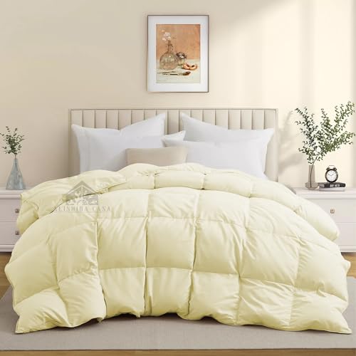 Image of 500 GSM Heavy Winter Quilt Comforter Double Bed Size (90 inchX100 inch) - Heavy Winter Blanket Double Bed 500 GSM Microfiber Fill - Duvet /Blanket Double Bed - Ivory Color