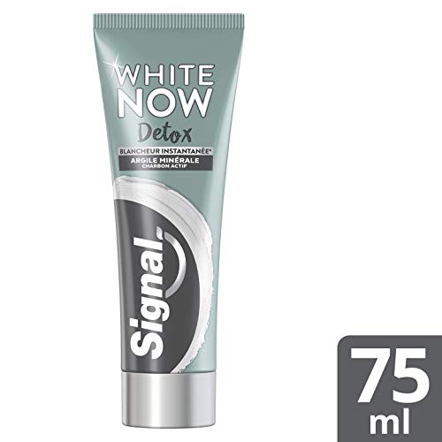 Signal White Now Zahnpasta Whitening Detox Ton & Aktivkohle, 75 ml – Bild 3
