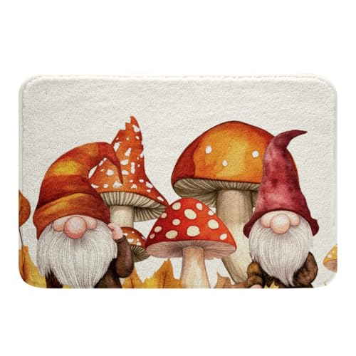 Erosebridal Fall Gnome Bathroom Rug Set for Kids...